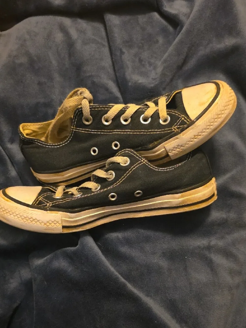 Kids Black Converse Low-Top Sneakers